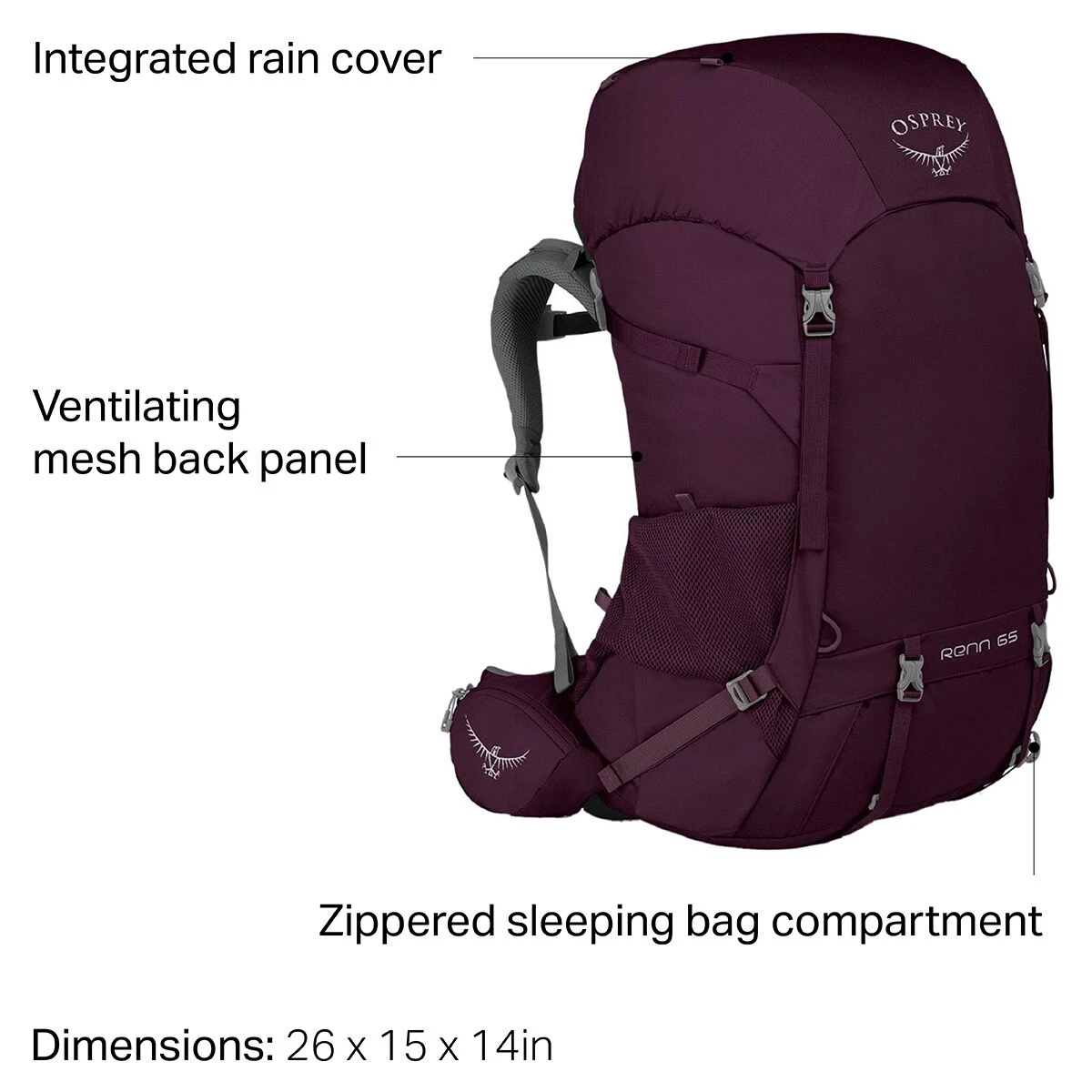 Renn 65L Backpack - Women's 5 Renn 65L Backpack - Women's - Image 5