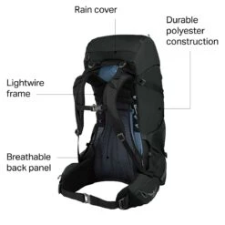 Rook 50L Backpack 7 Rook 50L Backpack -Osprey Pack Shop BK D2 6